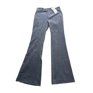 Zara Blue Wide-Leg Corduroy Trousers